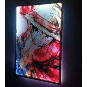One Piece Tableau Lumineux Avec Cadre Veilleuse Manga Led