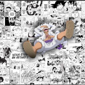 Papier peint manga sur mesure – 8 m² (One Piece, Naruto, Dragon Ball,) Projet personnalisé – Création Acideanime