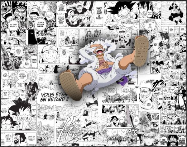 Papier peint manga sur mesure – 8 m² (One Piece, Naruto, Dragon Ball,) Projet personnalisé – Création Acideanime