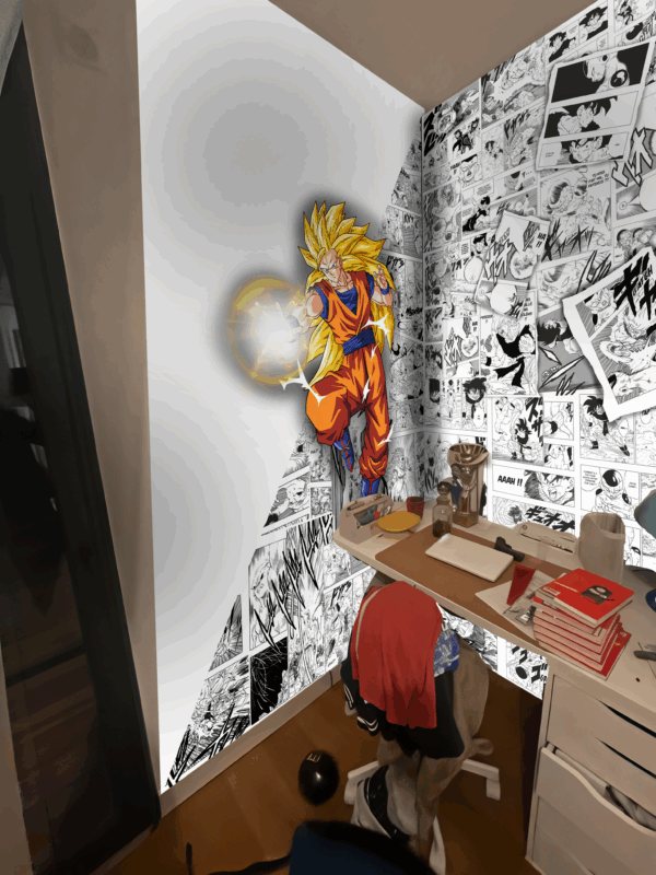 Papier peint mural Dragon Ball Z – Espace bureau Super Saiyan – Image 5