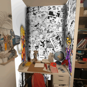 Papier peint mural Dragon Ball Z – Espace bureau Super Saiyan