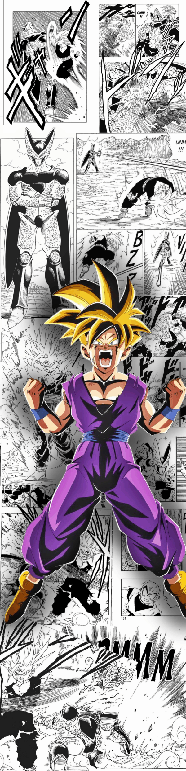 Papier peint mural Dragon Ball Z – Espace bureau Super Saiyan – Image 3