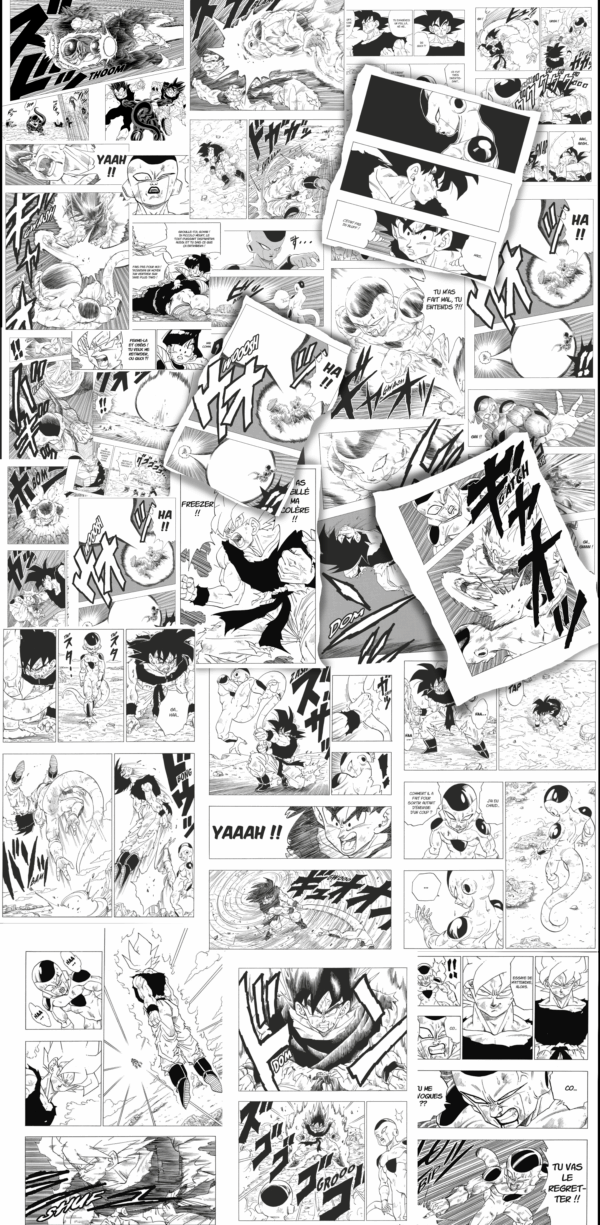 Papier peint mural Dragon Ball Z – Espace bureau Super Saiyan – Image 2