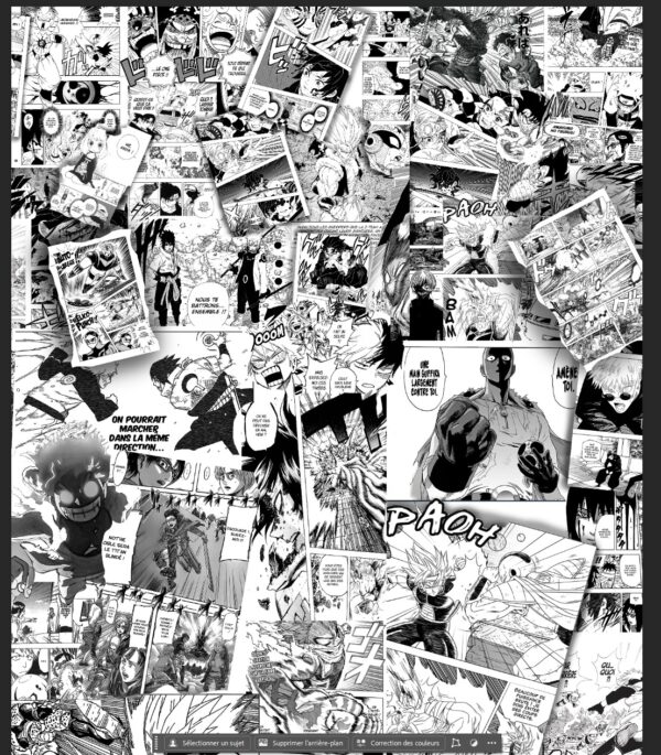 Papier peint manga intissé sur mesure – Impression HD+ pigmentaire boutique BE