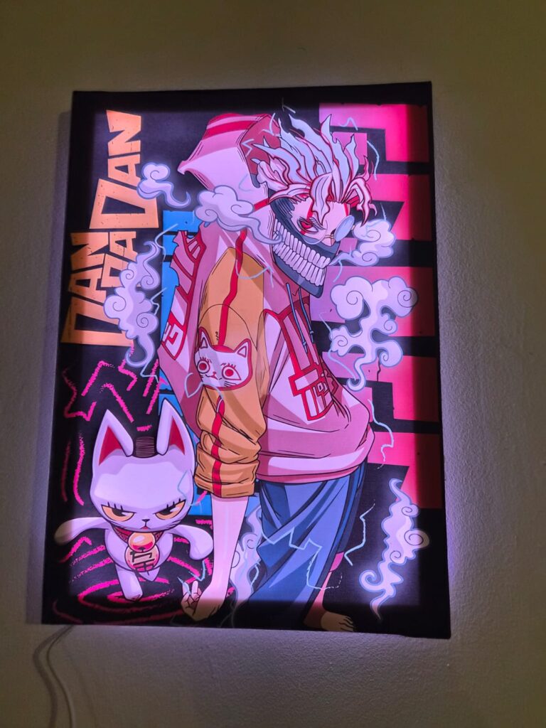 Tableau manga Dan Da Dan – Version classique & LED (40x30 cm)