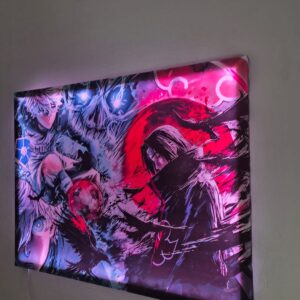 Tableau LED Anime – Nagi (Blue Lock) x Itachi Uchiha (Naruto) –